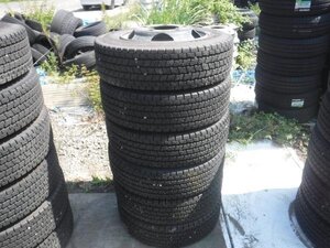 送料無料●鉄ホイール 5穴-203.2 6本 21年 9分山 ヨコハマ 195/70R15.5 109/107L LT 15.5インチ●34476