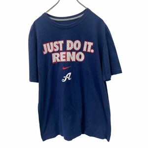 NIKE 半袖 プリント Tシャツ L サイズ ナイキ ネイビー 古着卸 アメリカ仕入 t2409-3683