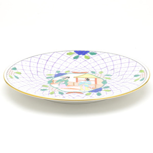 ヘレンド 絵皿 デザート皿 中国の光景 手描き 飾り皿 磁器製 洋食器 ケーキ皿 マスターペインターのサイン入り ハンガリー製 新品 Herend