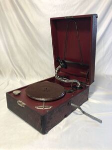 114F 蓄音機 THORENS アンティーク 昭和レトロ 手巻き式