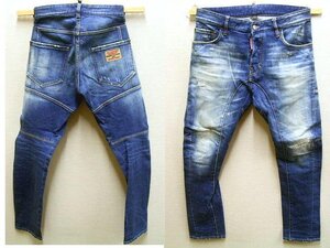 即決[46]DSQUARED2 20SS TIDY BIKER JEAN S74LB0675 イタリア製 ストレッチ デニム スリム タイディバイカー パンツ■5214