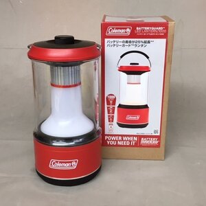 【中古品】Coleman（コールマン） ランタン バッテリーガードLED ランタン 1000 (レッド) 防災 アウトドア照明(管理番号：063111）