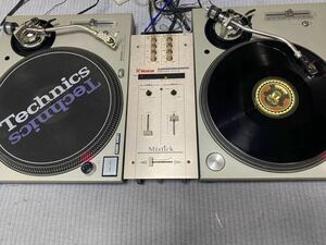 Technics SL-1200MK3D ターンテーブル2台 Vestax PMC-06 ProA DJミキサー　美品動作確認済み　針つき　