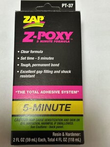 ZAP PT-37　Z-POXY 5-MINUTE　５分硬化型エポキシ接着剤　４オンス