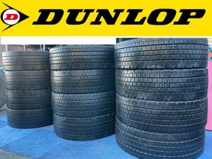 21年製　バリ山　スタッドレス　DUNLOP DECTES SP001　245/70R19.5 136/134J　4本セット　 引き取り可能　（G-3）