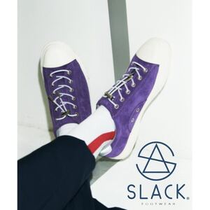 スラック SLACK CLUDE PREMIUM SUEDE クルードプレミアムスエード スニーカー　靴　パープル　ホワイト　26cm 本革　レザー　スエード