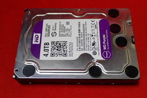 E1462# WD WDC WD40PURX-64GVNY0 パープル Purpleモデル 3.5インチ HDD 4TB 使用時間:54650時間