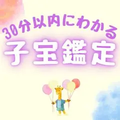 30分でわかる子宝鑑定【鑑定書有】