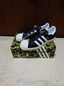 新品未使用　国内正規品　BAPE × adidas Superstar Black