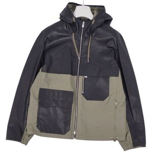 未使用 エルメス HERMES 22SS ジャケット パーカー フーディー リバーシブル レザー ナイロン アウター メンズ 48(M) cf12mt-rm20f12511