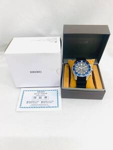 D6555*35　稼働　極美品　SEIKO　セイコー　V192-0AD0　プロスペックス　ダイバーズウォッチ 200m ネイビー文字盤 ソーラー メンズ 腕時計