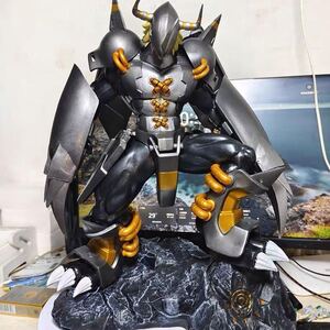 値段交渉可能　デジモン　ブラックウォーグレイモン　　PVC製　39cm フィギュア