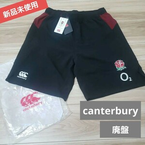 新品未使用■ハーフパンツショートカンタベリーcanterburyイングランド代表 ショーツ ブラック 黒ENGLANDレッドローズ