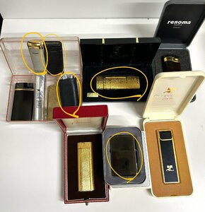 【和の美】 Zippo　Renoma　等　各種ブランド　ライター 11点 おまとめ　ゴールド　シルバー　ブラック　ガスライター　オイルライター　