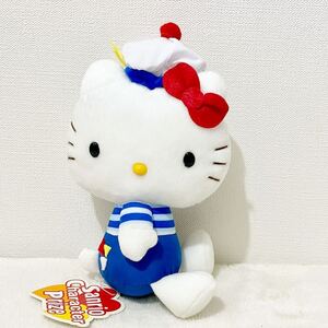 未使用 サンリオ ハローキティ マリンスタイル ぬいぐるみ ドール 紙タグ付き 2004 非売品 景品 セーラー 帽子 海 夏 サマー