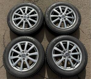 送料無料　165/65R15 81Q（ブリヂストン）BLIZZAK VRX2 アルミホイール付き　PCD100 15×4.5J ET45 バフ径66　4穴　C.2