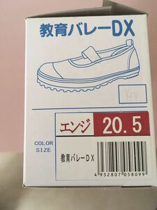 教育シューズ☆上履き バレーDX 20.5cm キッズ★エンジ(レッド)未使用品★★