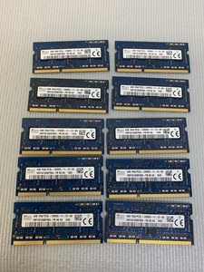 SK HYNIX 1Rx8 PC3L-12800S 4GB 10枚 DDR3L ノートパソコン用メモリ DDR3L-1600 4GB 10枚 DDR3L LAPTOP RAM