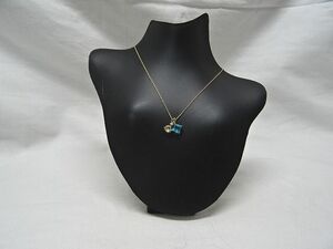 【STAR JEWELRY】スタージュエリー　カラーストーン（青系）　ネックレス　K10