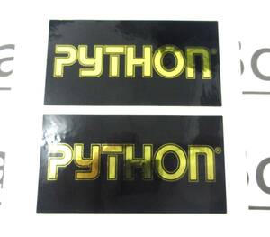 PYTHON USA パイソン セキュリティ アラーム ブランド ステッカー 2枚1組 内貼り/外貼り兼用 送料無料 即決 新品 バイパー