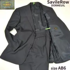 Savile Row ドーメル生地 メンズスーツ ジャケット パンツ ネイビー