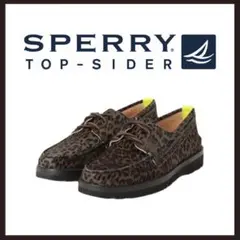 ○★新品 未使用 SPERRY TOP SIDER デッキシューズ 定番ヒョウ柄