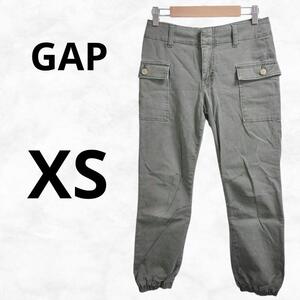 【GAP】ギャップ パンツ（XS）カーキ コットン ストレッチ 1969 裾ゴム