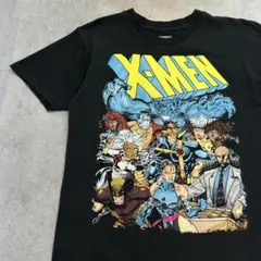 X-MAN　スーパーヒーロー　アメコミイラスト　半袖Tシャツ　古着　黒　M
