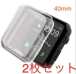 Apple Watch series 4/5/6/SE 40mm クリア 透明 アップルウォッチ シリーズ ケース カバー 全面保護 傷防止 TPU m0ir