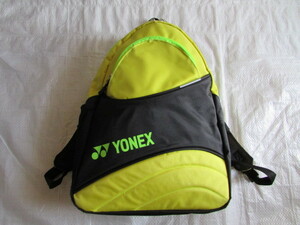 お子様向け USED ヨネックス yonex リュック ラケット バッグ バックパック 1本入れ BAG1589 イエロー系 14リットル