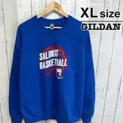 USA古着　GILDAN　スウェット　XL　ブルー　バスケットボール　NCAA