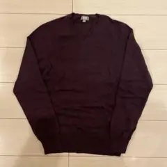 ユニクロ パープル 紫 カシミヤ100% ニット UNIQLO Sサイズ