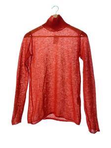 AURALEE◆KID MOHAIR SHEER KNIT/毛玉有/O/モヘア/RED/無地/A22AP01FG