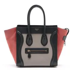 CELINE ラゲージ マイクロショッパー  ハンドバッグ マルチカラー