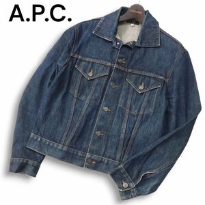 A.P.C. アーペーセー 通年 3rd型★ トラッカー デニム ジャケット Gジャン Sz.XS　メンズ 日本製　I4T02708_8#O