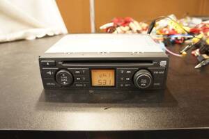 動作OK PY02C オーディオ YZ11 YGZ11 Z11 キューブ 松下電器 ヘッドユニット 1DIN CD AM FM 28185-4V00A CQ-JN8500AK 日産 純正 @8303s