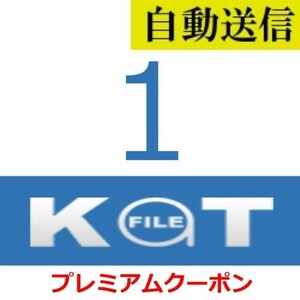 【自動送信】KatFile プレミアムクーポン 1日間 通常1分程で自動送信します