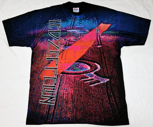 Led Zeppelin Tshirt / レッド・ツェッペリン / オフィシャル バンドTシャツ Hanes / cotton 100% / L 正規品 未使用