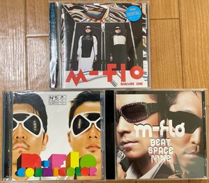 m-flo アルバム3枚「BEAT SPACE NINE」「COSMICOLOR (DVD付)」「SQUARE ONE」