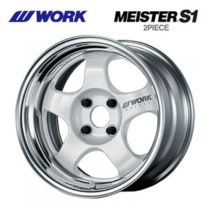 送料無料 ワーク MEISTER S1 2PIECE STANDARD 10J-15 +85～－28 4H-100 (15インチ) 4H100 10J+85～－28【4本セット 新品】