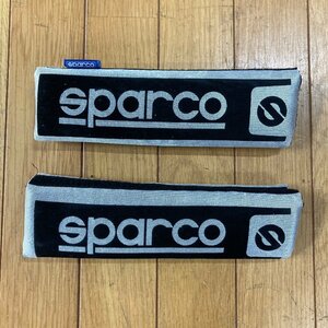 [P067I53B]@ Sparco(スパルコ) ロゴ入り シートベルトパッド 2個セット