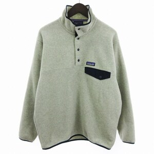 パタゴニア Patagonia 美品 21AW シンチラ スナップT プルオーバー フリース 25450 オートミールヘザー グレー系 S メンズ レディース