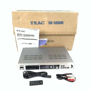 TEAC ティアック SD-500HR ハイレゾデジタルレコーダー　電源コード/接続ケーブルx2/リモコン/取扱説明書/元箱付き◆簡易検査品