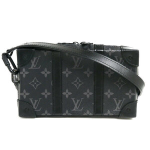 LOUIS VUITTON ルイ・ヴィトン ソフトトランク ウォレット ショルダーバッグ モノグラムエクリプス ブラック M69838 メンズ 中古