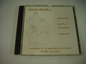 ■CD　NEVILLE MARRINER / STRAVINSKY PULCINELLA APOLLON MUSAGETE ネヴィル・マリナー ストラヴィンスキー プルチネルラ ◇r210317