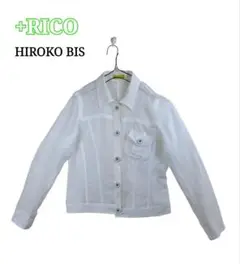 美品 +RICO HIROKO BIS ブラウス生地ブルゾン