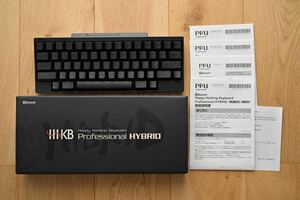 【美品】HHKB Professional HYBRID 墨 英語配列 【中古】