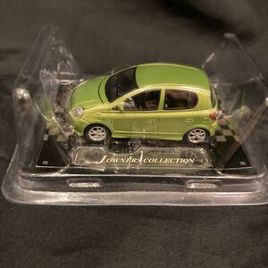 コナミ　国産車名鑑011　トヨタ　ヴィッツ　黄緑　未使用未開封品　Jowners collection