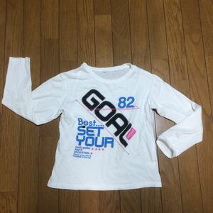 GOAL HGIH82男女兼用　綿100％長袖Tシャツ　サイズ　150 傷汚れ(写真よりご判断してください)