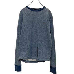 TOMMY HILFIGER 長袖 ロゴTシャツ S ブルー トミーヒルフィガー ロンT ロングTシャツ 古着卸 アメリカ仕入 a611-5819